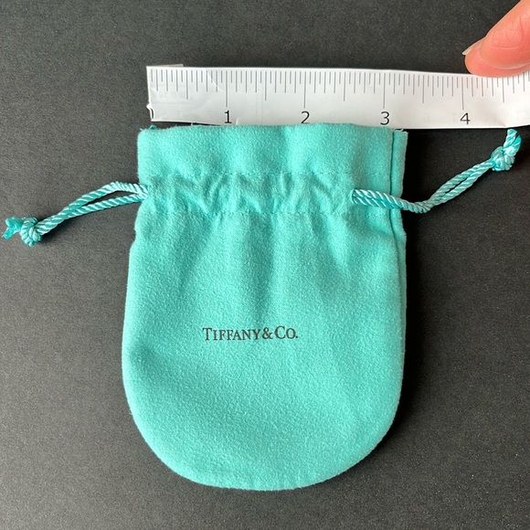 Tiffany & Co. Small Pouch Blue Dust Bag Satchel Jewelry Protector 3”x3” NWOT - Picture 3 of 6